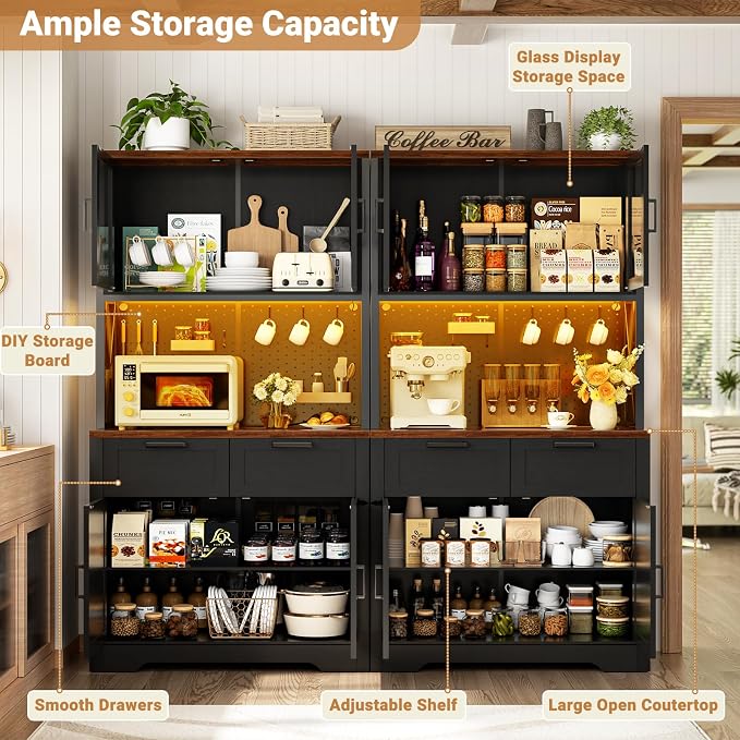 Unikito 71" Tall Kitchen Pantry Storage Cabinet - Image 7