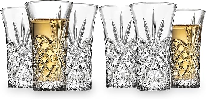 Godinger Shot Glasses, Shot Drinking Glasses, Glass Shooters, Set of 6