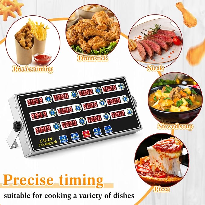 Relaxweex 1 Pack Digital Kitchen Timer, Commercial Cooking Timer - Image 7