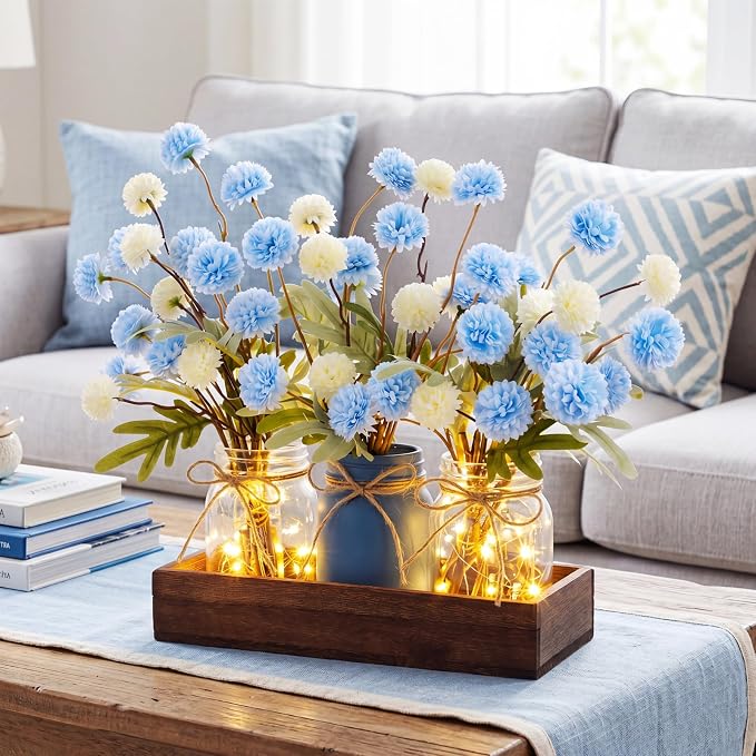 Suncalla 3 Pcs Blue and White Centerpiece - Image 7
