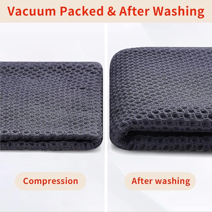 Homaxy 100% Cotton Waffle Weave Kitchen Dish Towels, Ultra Soft Absorbent Quick - Image 8