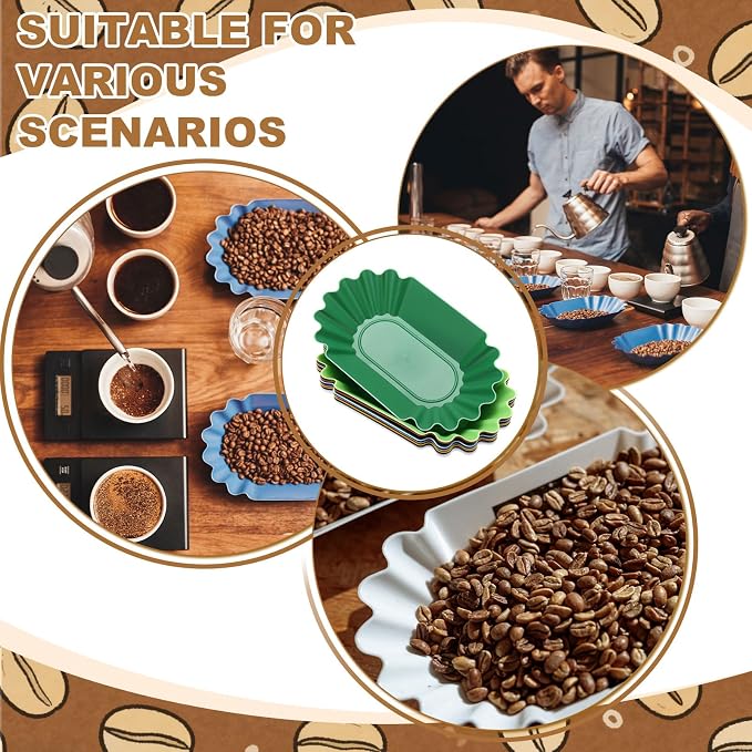 uxcell Coffee Beans Sample Tray, 450g Coffee Beans Display Dish Reusable - Image 7