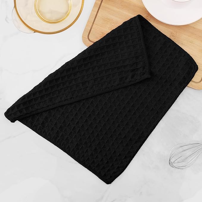Homaxy Microfiber Waffle Weave Kitchen Dish Cloths, 12 x 12 Inch Ultra - Image 7
