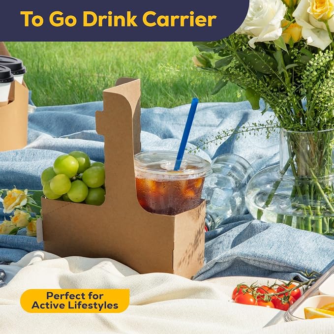 FMP Brands 2 Cup Disposable Drink Carrier - Image 8