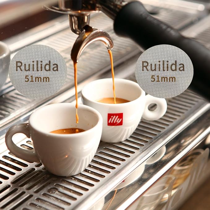 2 Packs Espresso Puck Screen 51mm, Reusable 1.7mm Thickness 150μm 316 Stainless - Image 7