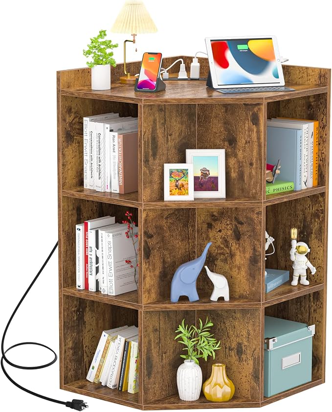 Aheaplus Corner Cabinet, Corner Storage - Image 8