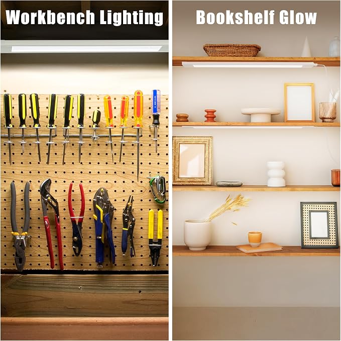 2 Pcs 14inch Plug in Under Cabinet Lighting - Image 8