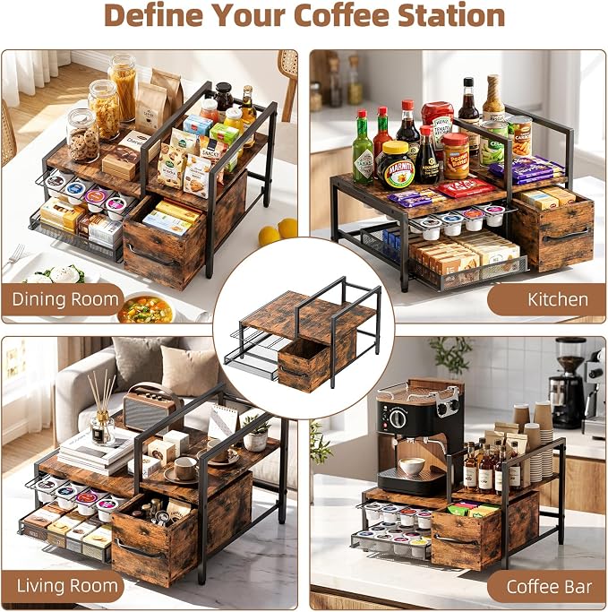 Kssiaz K Cup Holder, 2-tier Coffee Pod Holder - Image 7