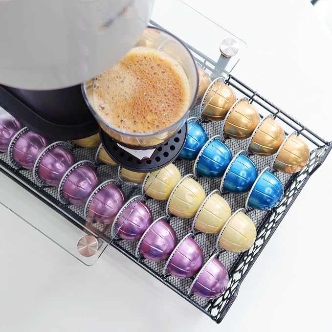 RECAPS Coffee Pod Kitchen Organizer Storage Holder Pod Drawer Pods Holder - Image 6