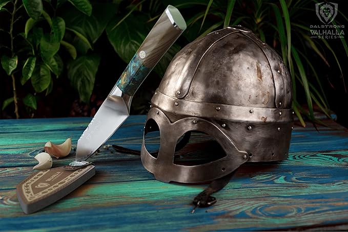 Dalstrong Paring Knife - 4 inch - Valhalla Series - 9CR18MOV HC Steel - Celestial Resin & Wood Handle - Professional Kitchen Knife Gift - Razor Sharp - w/Leather Sheath