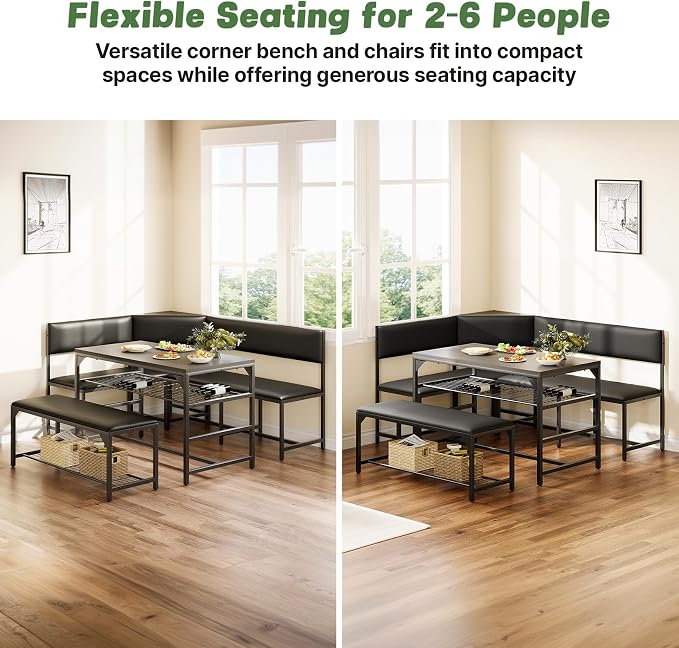 Concho Kitchen Breakfast Nook Table Set - Image 8