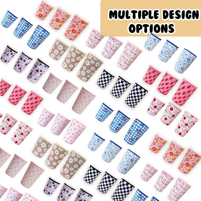 Reusable Insulated Neoprene Iced Coffee Cup Sleeve, Durable Drink Sleeve - Image 7
