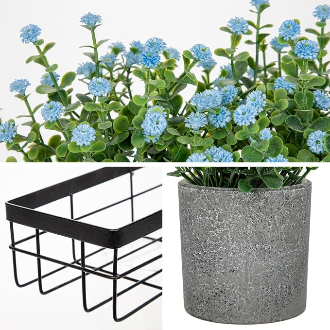 DILATATA Baby's Breath Artificial Flowers Table Centerpiece Decoration Potted - Image 5