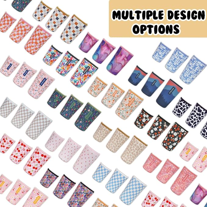 Reusable Insulated Neoprene Iced Coffee Cup Sleeve, Durable Drink Sleeve - Image 7