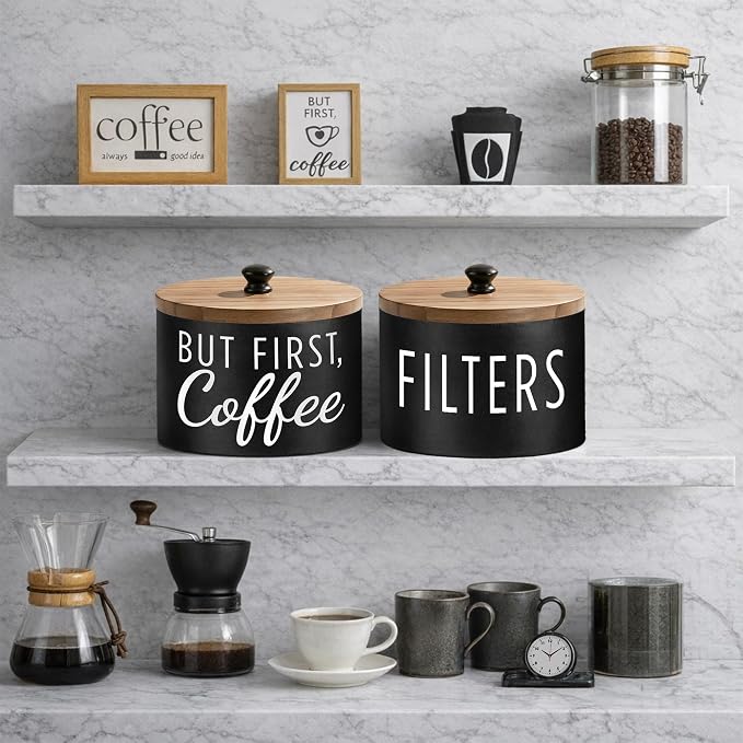 Coffee Filter Holder with Solid Wood Lid - Image 8