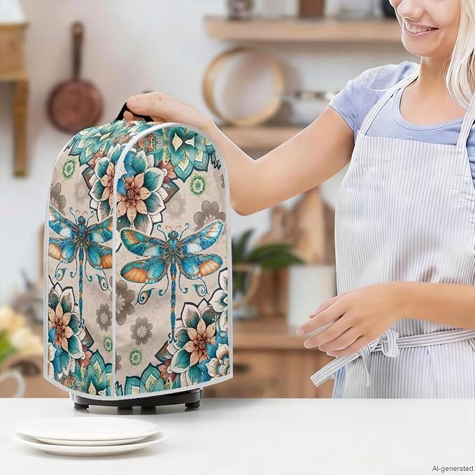 Boho Dragonfly Blender Dust Cover Appliance Covers - Image 7