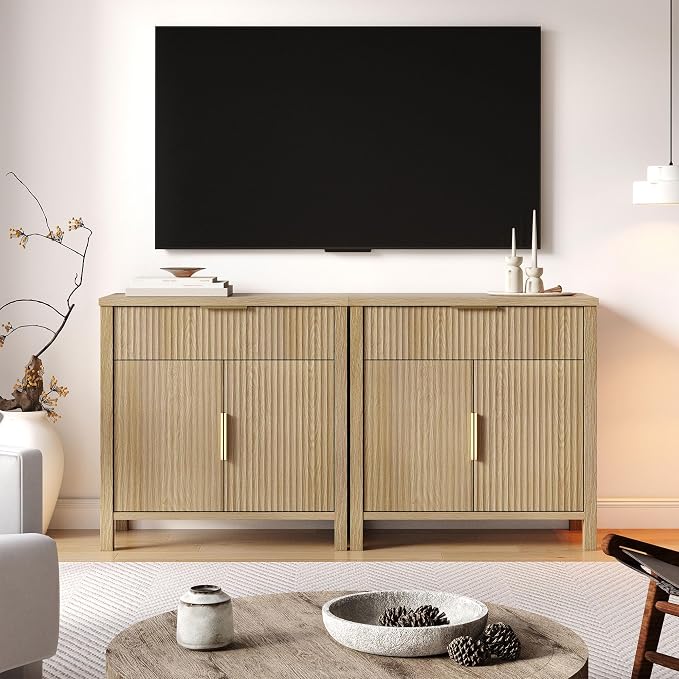 Fluted 55'' Sideboard Cabinet - Image 7