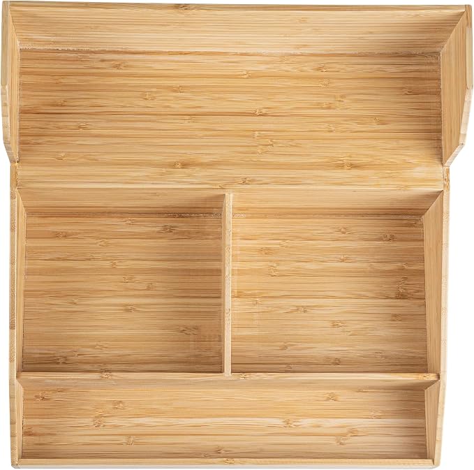 Restaurantware Coffee Cup Organizer 15 x 14.25 x 9.25 Inch Multipurpose Bamboo - Image 15