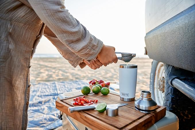 YETI Rambler 20 oz Cocktail Shaker, Stainless Steel, Vacuum Insulated, Sea Stone - Image 8