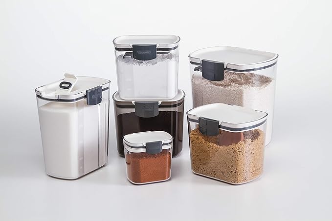 ProKeeper Mini 1.5-Cup Spice & Herb Storage Container – Airtight, Clear Plastic for Baking Soda, Powder, and Snacks