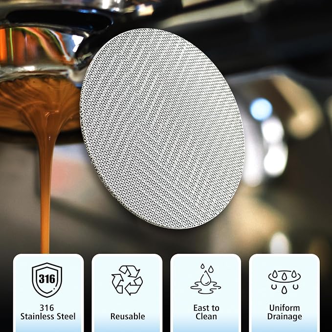 53mm Espresso Dosing Funnel and Puck Screen Set, Espresso Coffee Dosing Ring & - Image 7