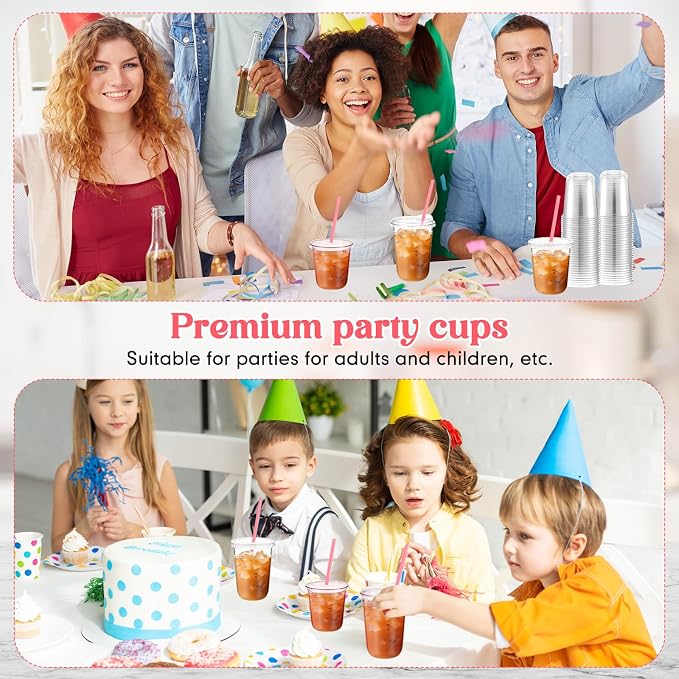 Ziliny 50 Sets Clear Plastic Cups - Image 7