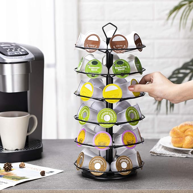 FlagShip 42 K cup Carousel for Keurig Pod Holder Stand Coffee Pod Holder for - Image 9