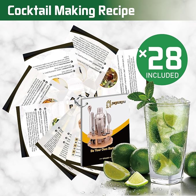 Cocktail Shaker Set Bartender Kit - Image 7