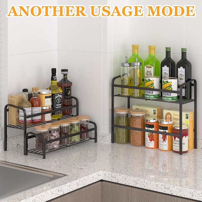 DTUQYX Coffee Syrup Organizer 3-Tier, 12 Bottles Capacity Coffee Syrup Rack - Image 7