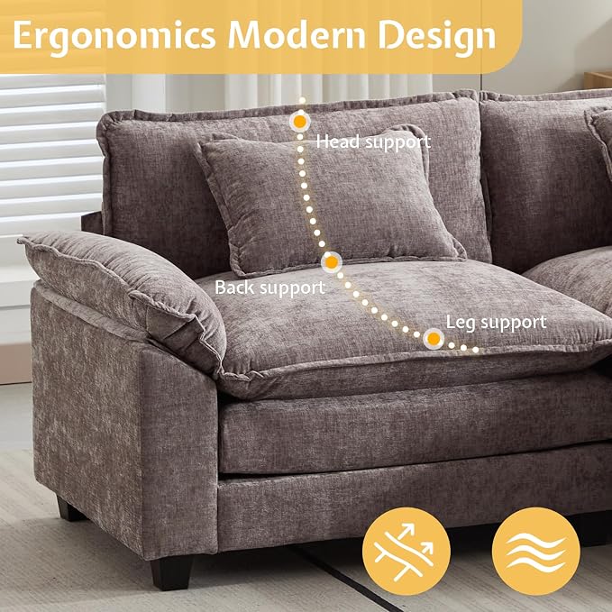 Modular Sectional Sofa, Cloud Couch - Image 8