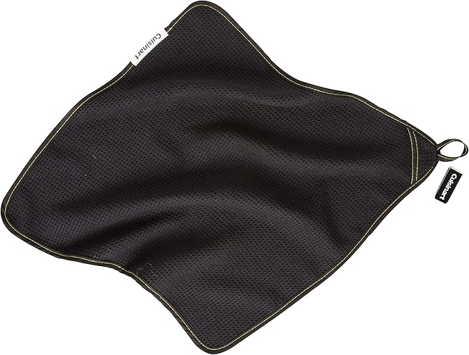 Cuisinart CFA-156 BBQ Apron and Magnetic Towel Set, Adjustable Grill Apron with Large Front Pockets