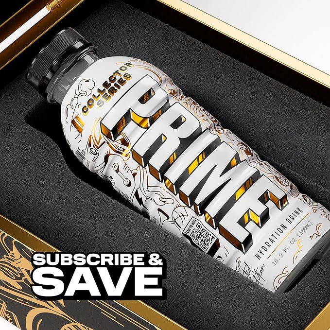 PRIME Hydration Collector Series, Sports Drinks, Electrolyte Enhanced for Replenishing Fluids, 250mg BCAAs, B Vitamins, Antioxidants, Low Sugar, 16.9 Fl Oz, 12 Pack