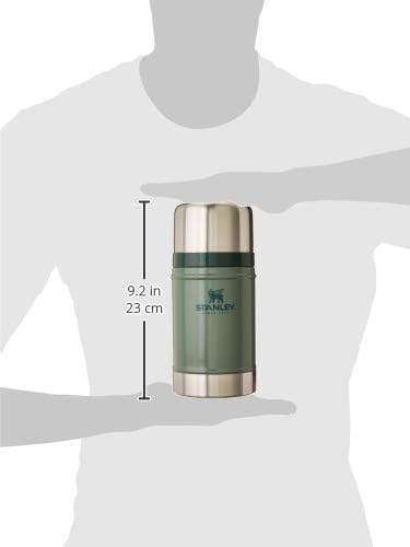 STANLEY Vacuum Insulated Large Food Jar, 18/8 Stainless Steel Food Jar for Cold and Hot Food, Soup Thermos with Leak Proof Lid Doubles as Cup, Wide Mouth Food Thermos