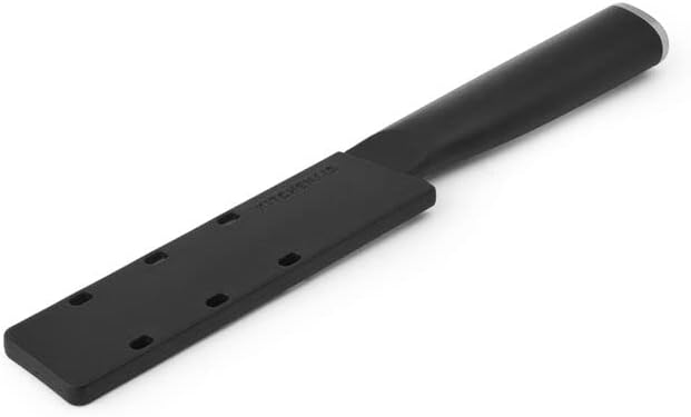 KitchenAid Classic Fine-Edge Utility Knife with Custom-Fit Blade Cover, 4.5-inch, Sharp Kitchen Knife, High-Carbon Japanese Stainless Steel Blade, Black