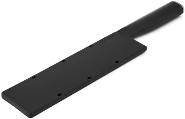 KitchenAid Classic Chef Knife with Custom-Fit Blade Cover, 8-inch, Sharp Kitchen Knife, High-Carbon Japanese Stainless Steel Blade Blade, Black