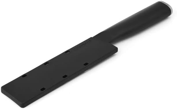 KitchenAid Classic Serrated Utility Knife with Custom Fit Blade Cover, 8 inch, Sharp Kitchen Knife, High Carbon Japanese Stainless Steel Blade, Black