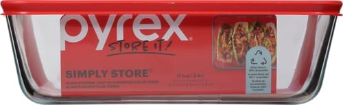 Pyrex Simply Store 11-Cup Rectangular Glass Food Storage Dish