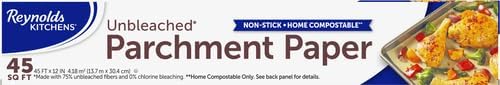 Reynolds Kitchens Unbleached Parchment Paper Roll, 45 Square Feet (Pack of 12)