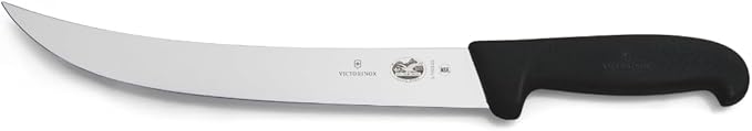 Victorinox Fibrox 10-Inch Curved Breaking Knife, Black Fibrox Handle