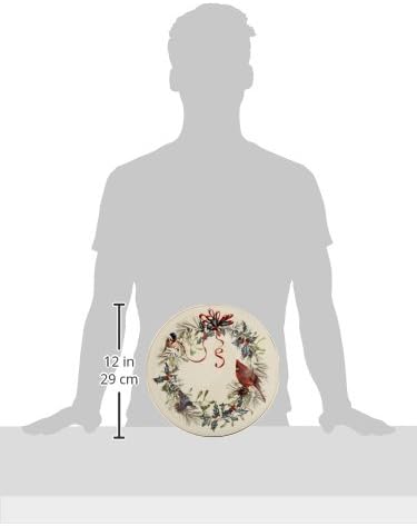 Lenox 6122055 Winter Greetings 12-Piece Dinnerware Set, Red & Green, Christmas, Holiday Hosting, Service For 4