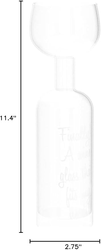 BigMouth Inc Ultimate Wine Bottle Glass, Holds Full Bottle of 750 Milliliters