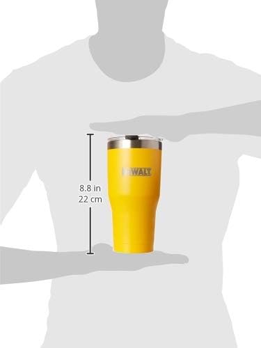 DEWALT Stainless Steel Tumbler, Yellow, 30 Ounce