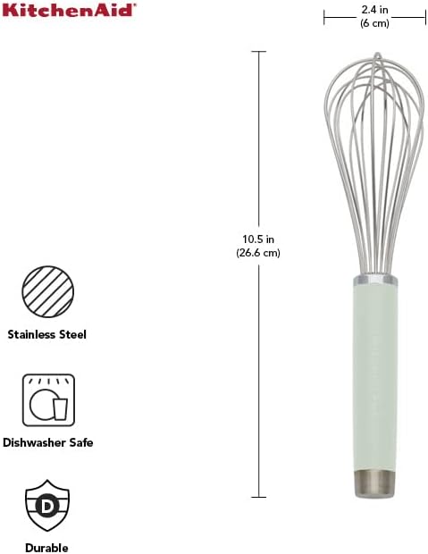 KitchenAid KO060OHPIA Gourmet Utility Whisk, 10.5-Inch, Matte Pistachio