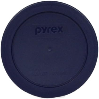 Pyrex Blue 2 Cup Round Storage Cover #7200-PC for Glass Bowls 6-Pack