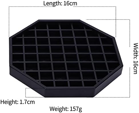 Drip Trays 6" Coffee Countertop Octagon Drip Tray Black Plastic Coffee Drip Tray - Image 2
