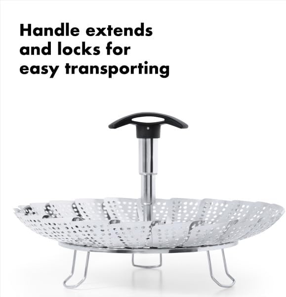 OXO Good Grips Stainless Steel Steamer With Extendable Handle