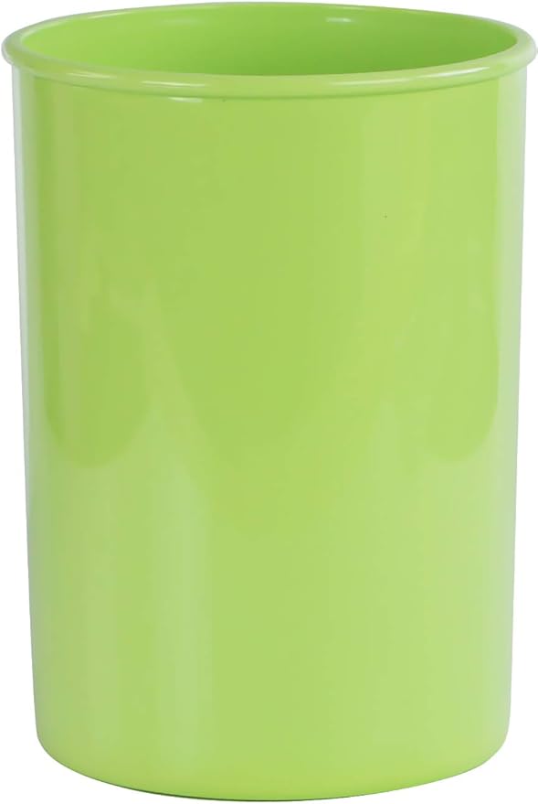 Reston Lloyd Calypso Basics Multipurpose Cookware Storage Crock, Kitchen Countertop & Office Desk Organization, Durable & Food Safe BPA-Free Plastic, Lime