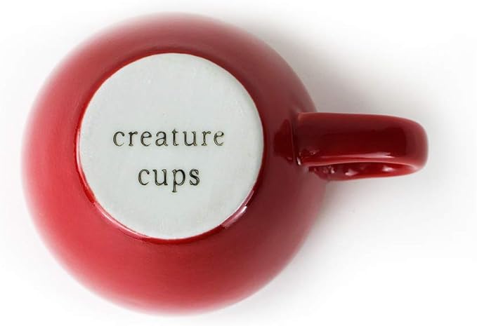 Creature Cups LOBSTER Ceramic Cup (11 Ounce, Red Exterior) - 3D Animal Inside Mug - Birthday, Holiday & Housewarming Drinkware Gift for Coffee & Tea Lovers