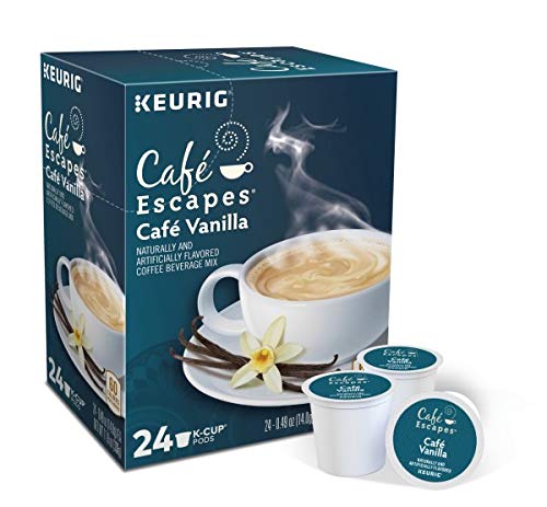 Cafe Escapes Cafe Vanilla, Keurig Single-Serve K-Cup Pods, 96 Count