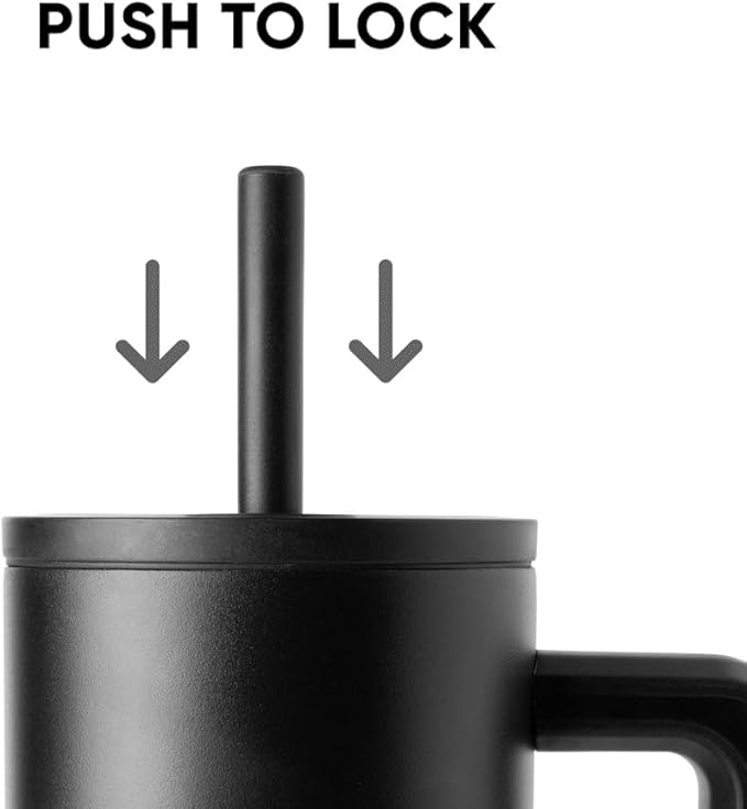 Simple Modern 40 oz Tumbler with Handle and Straw Lid | Leak-Proof Insulated Stainless Steel Water Bottle Travel Mug Cupholder Use | Gifts for Women Men Him Her | Trek Signature | Mistletoe